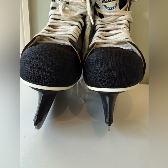 Bauer BB Impact Hockey Ice Skates — Men’s Size 10 — Black/White - Picture 5 of 9